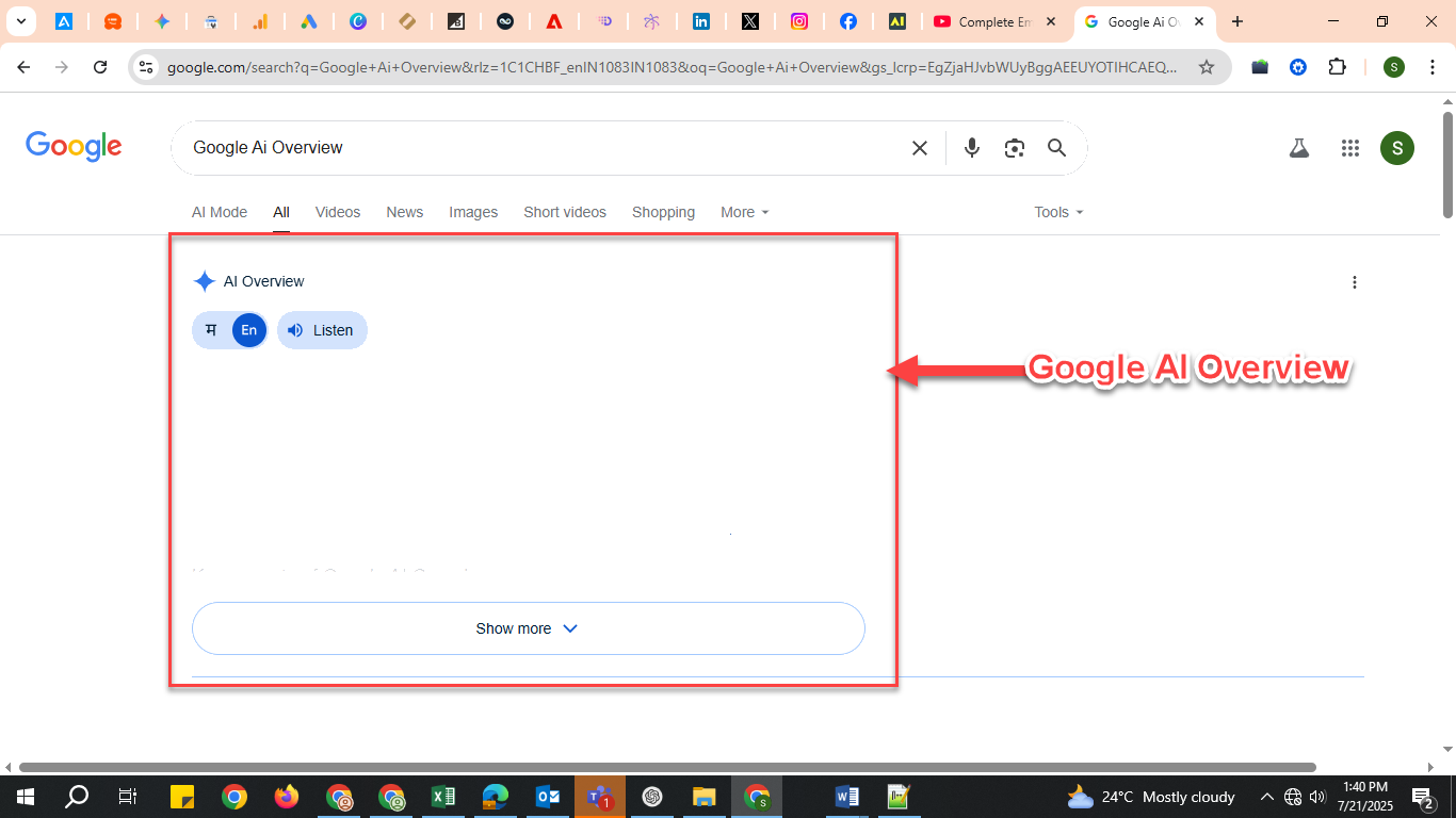 Google AI Overview